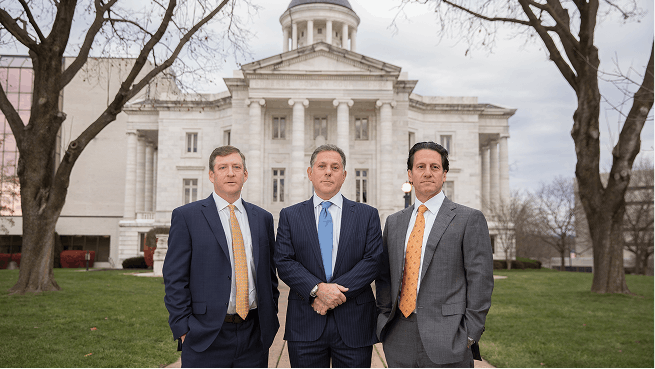 Attorneys Outside Courthouse